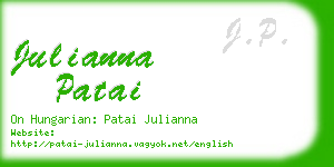 julianna patai business card